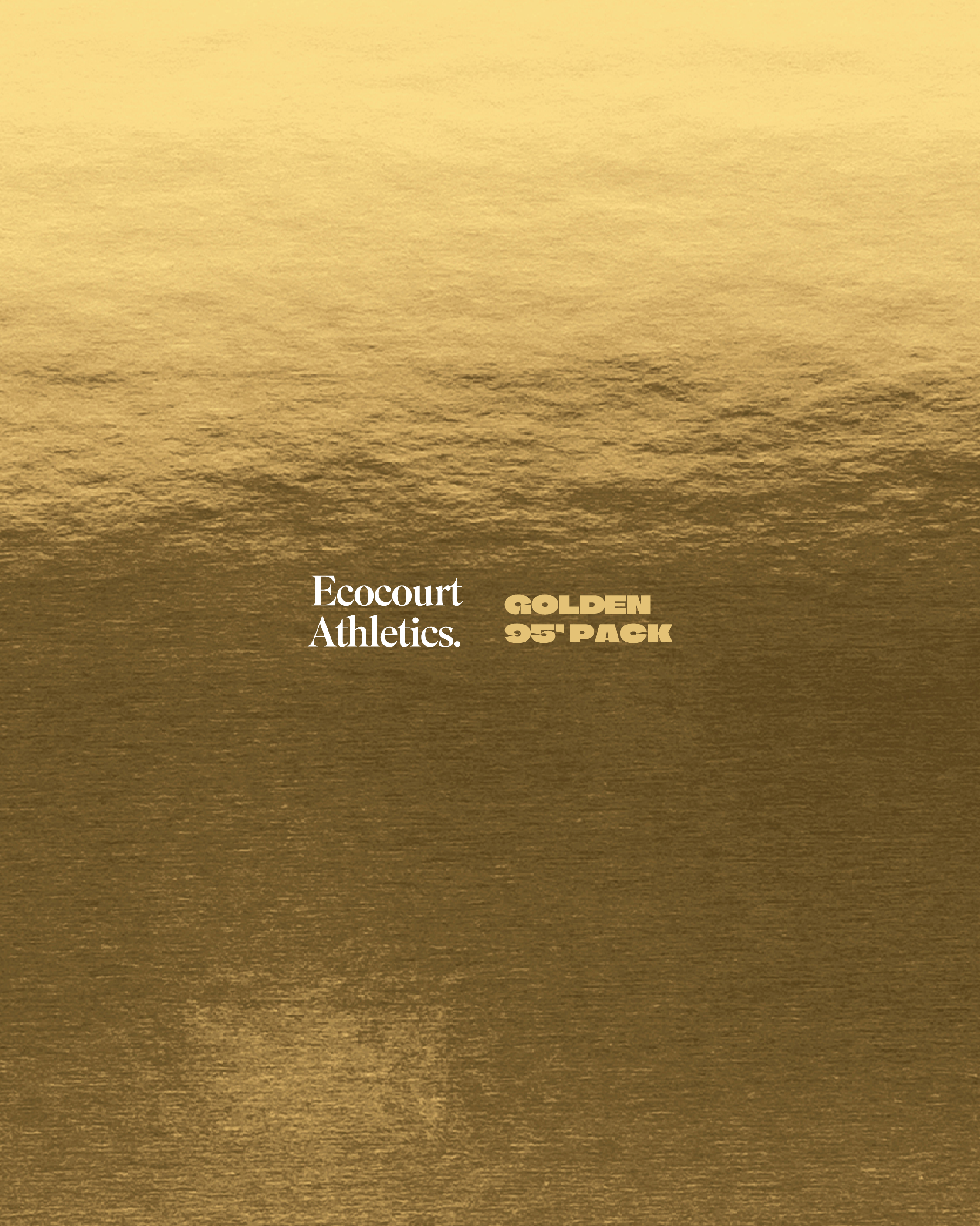 New Ecocourt Athletics Golden 95' Pack